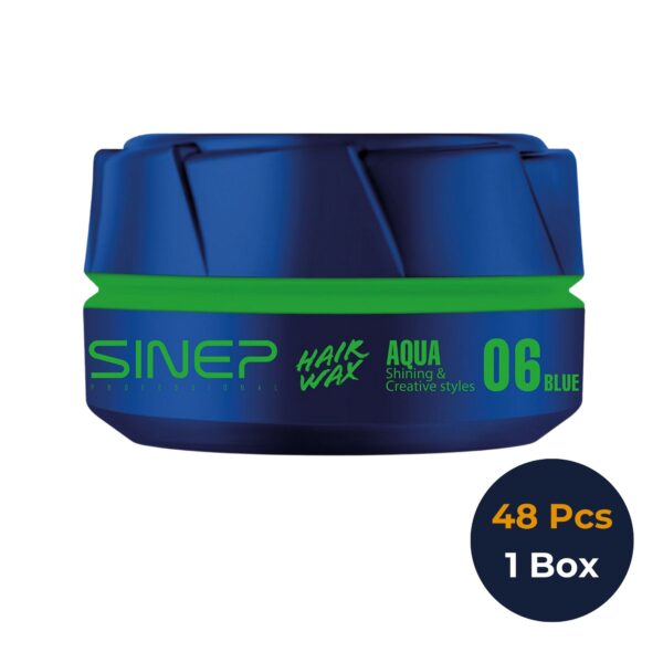 Haarstyling Wax Aqua 06 Langdurige Fixatie, Uitzonderlijk Volume & Flexibiliteit 150 ML – 1 Doos × 48 Stuks