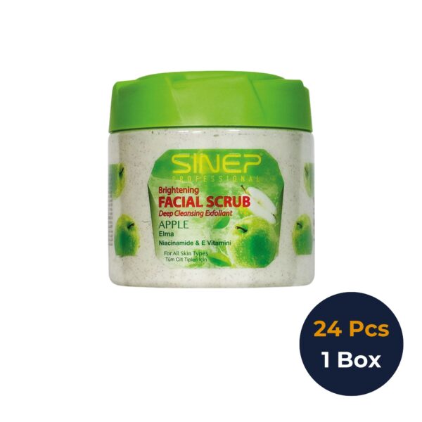 Sinep Face & Body Scrub Apple – 400ml – 1 Box × 24 Pcs