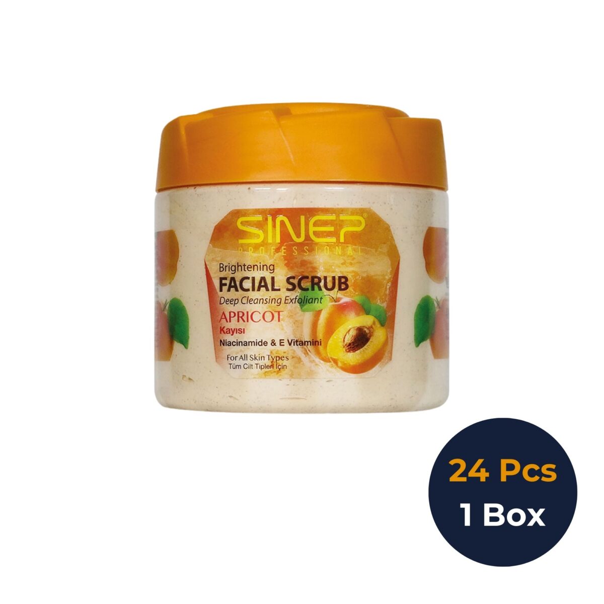 Brightening Face Body Scrub Apricot 400 ML 01 1