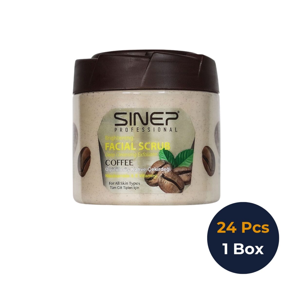 Brightening Face Body Scrub Coffee 400 ML 01 1