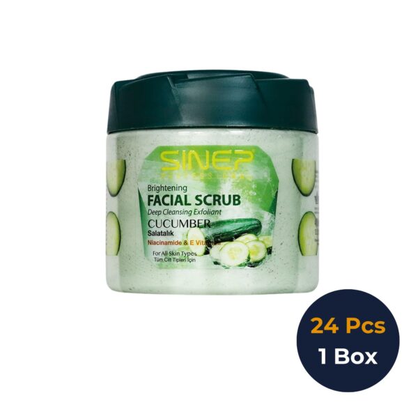 Gezichts- & Lichaamscrub Komkommer – 400ml – 1 Doos × 24 Stuks