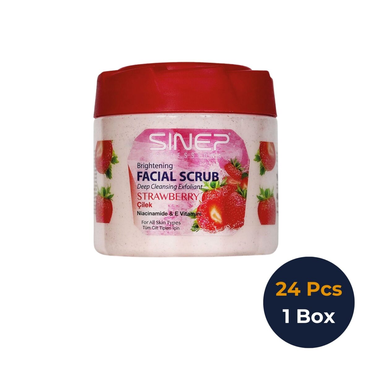 Brightening Face Body Scrub Strawberry 400 ML 01 1