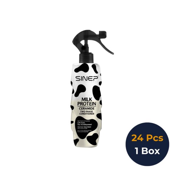 Sinep Leave-In Conditioner Spray Two-Phase with Milk Protein & Ceramide for Damage Repair – 400ml – 1 Box × 24 Pcs