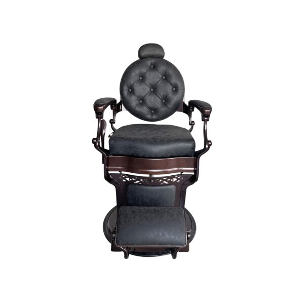 Cosmo Handel Vintage Friseurstuhl in Gebürstetem Braun & Schwarz
