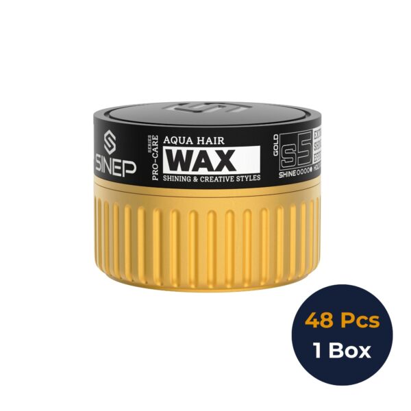 Gold Aqua Wax S5 (Extra Shine Efect) 150 ML – 1 Box × 48 Pcs