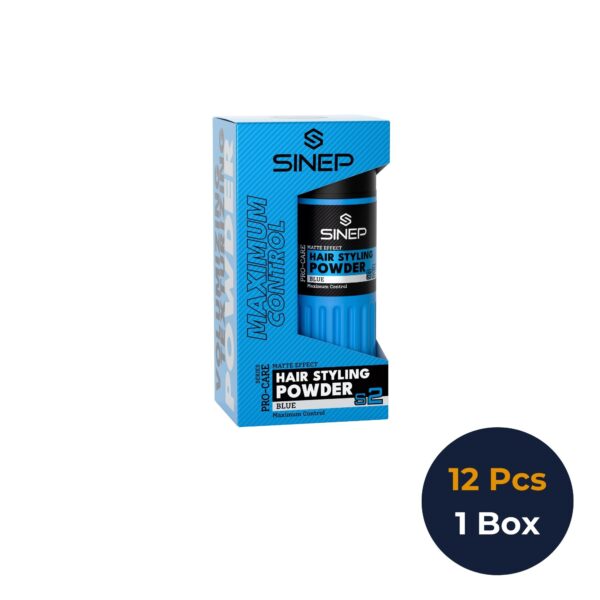 SINEP Haarstyling-Puder BLUE S2 – Matter Effekt & Maximale Styling-Kontrolle, 20 g × 12 Stück