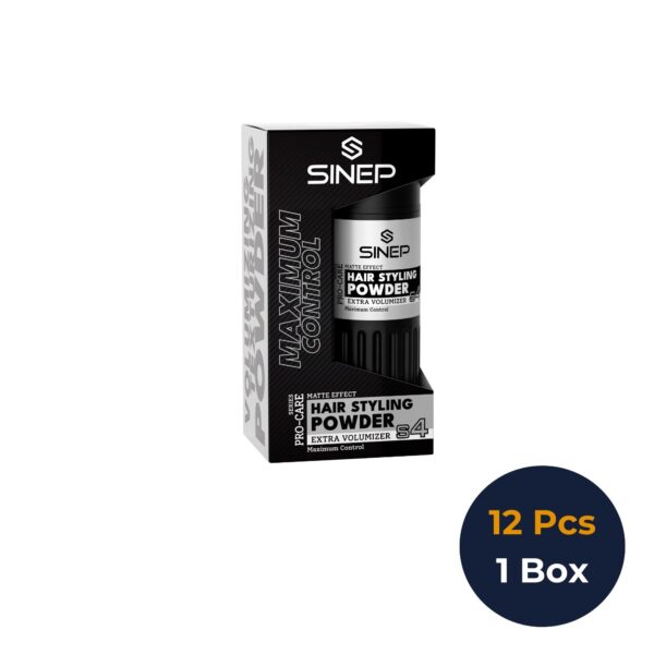 SINEP Haarstyling-Puder S4 Extra Volumizer – Maximale Kontrolle & Mehr Haarvolumen, 20 g × 12 Stück