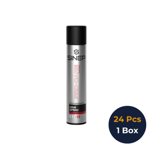 Sinep Hair Spray Mega Strong | Long-Lasting for All Hair Types – 400ml – 1 Box × 24 Pcs